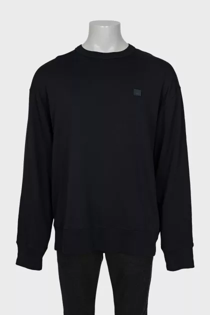 Men's black sweatshirt with tag