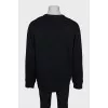 Men's black sweatshirt with tag