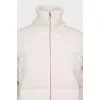 Merino wool zippered down jacket