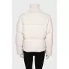Merino wool zippered down jacket