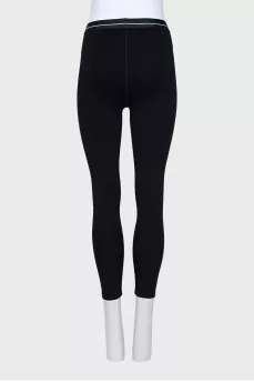 Black cropped leggings