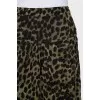 Animal print midi skirt