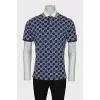 Men's polo shirt with branded embroidery
