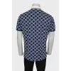 Men's polo shirt with branded embroidery