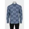Men's Plaid Shirt with Monogram