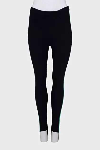 Skinny leggings with stripes