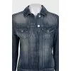 Blue denim dress with buttons