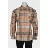 Men's shirt with a signature print