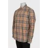 Men's shirt with a signature print