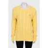 Straight-cut jumper with textured knit