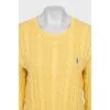 Straight-cut jumper with textured knit