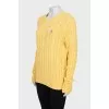 Straight-cut jumper with textured knit