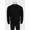 Men's black sweatshirt with logo