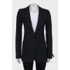 Black single-breasted jacket
