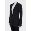 Black single-breasted jacket