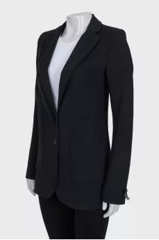 Black single-breasted jacket