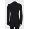 Black single-breasted jacket