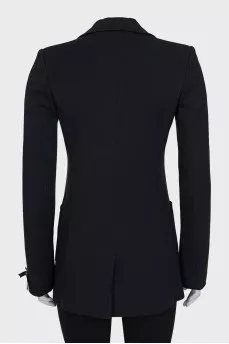 Black single-breasted jacket