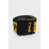Black and yellow belt with buckle