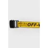Black and yellow belt with buckle