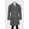 Men's coat with a small print