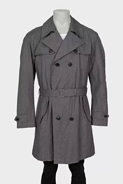Men's coat with a small print