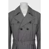 Men's coat with a small print