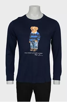 Men's long sleeve shirt with a signature print