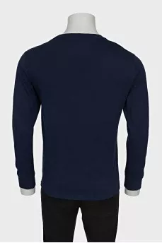 Men's long sleeve shirt with a signature print