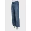 Men's straight-leg button-down jeans