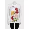 Loose-fitting top with floral print