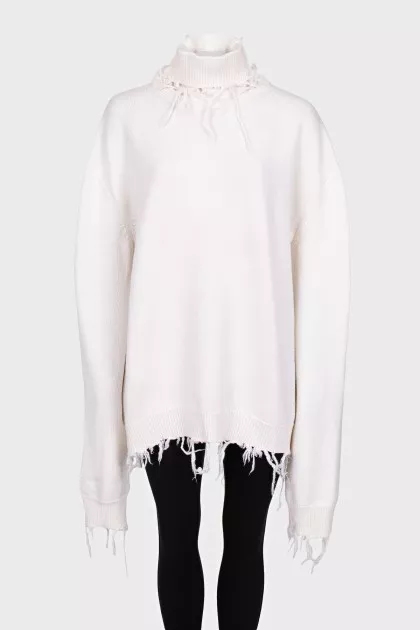 Oversized merino wool jumper