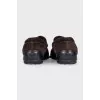 Men's brown suede loafers
