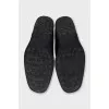 Men's brown suede loafers