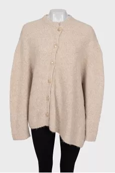 Oversized cardigan with buttons