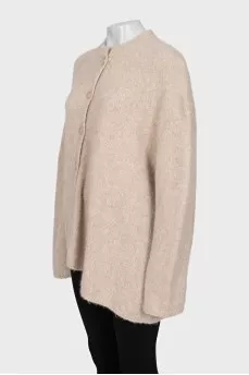 Oversized cardigan with buttons