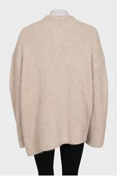 Oversized cardigan with buttons
