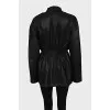 Demi-season parka with patch pockets