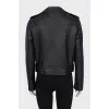 Black faux leather jacket