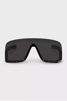 Black sunglasses mask