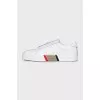 Men's white leather sneakers