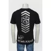 Black Men's T -shirt with Skull