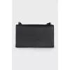 Leather bag with branded logo on the clasp