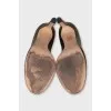 Brown round toe shoes