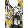 Front zipper mini dress
