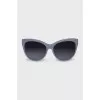 Sunglasses with blue frames