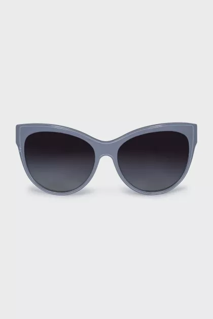 Sunglasses with blue frames