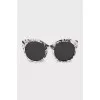 White floral print sunglasses