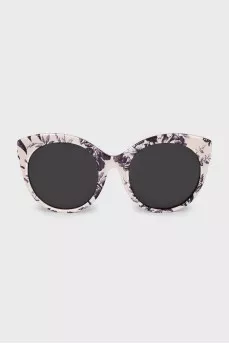 White floral print sunglasses