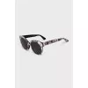White floral print sunglasses